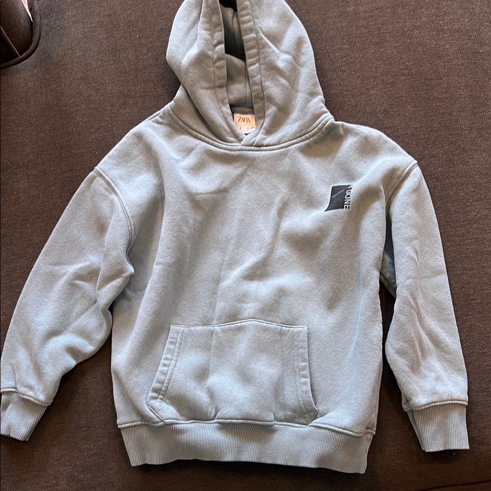 Zara Kids Blue Green Hoodie